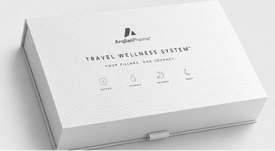 The closed Travel Wellness System box